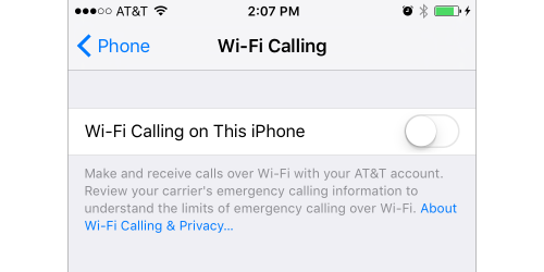 iOS-Wifi-Calling